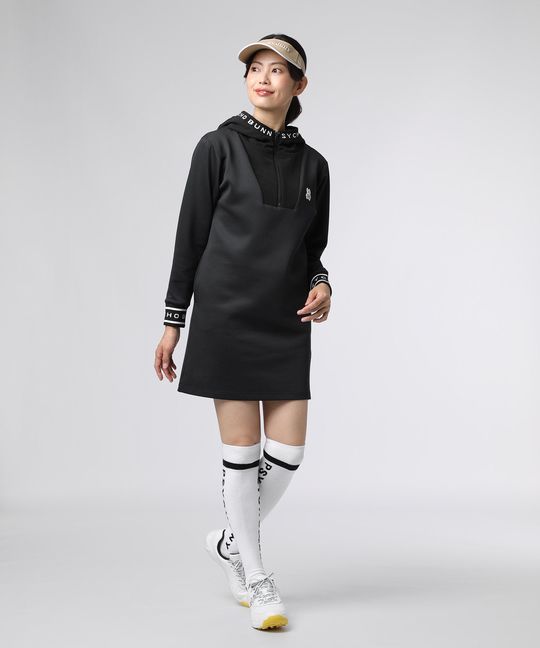 [GOLF][WOMEN]HERVEY ダンボールニットフーデッドワンピース