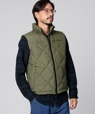 キルトステッチ タフタ ダウンベスト