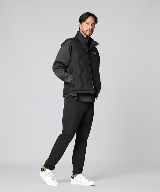 キルトステッチ タフタ ダウンベスト