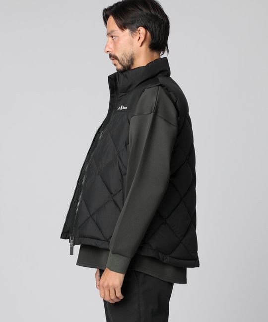 キルトステッチ タフタ ダウンベスト