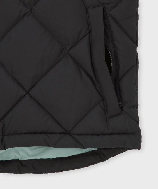 キルトステッチ タフタ ダウンベスト