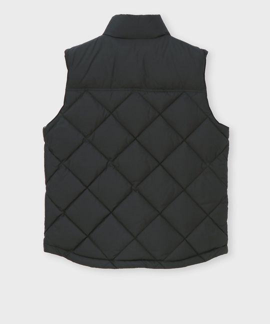 キルトステッチ タフタ ダウンベスト