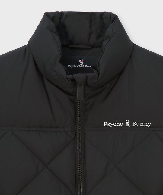 キルトステッチ タフタ ダウンベスト