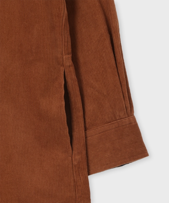 [WOMEN]コーデュロイ シャツワンピース