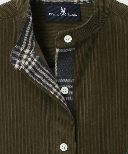 [WOMEN]コーデュロイ シャツワンピース