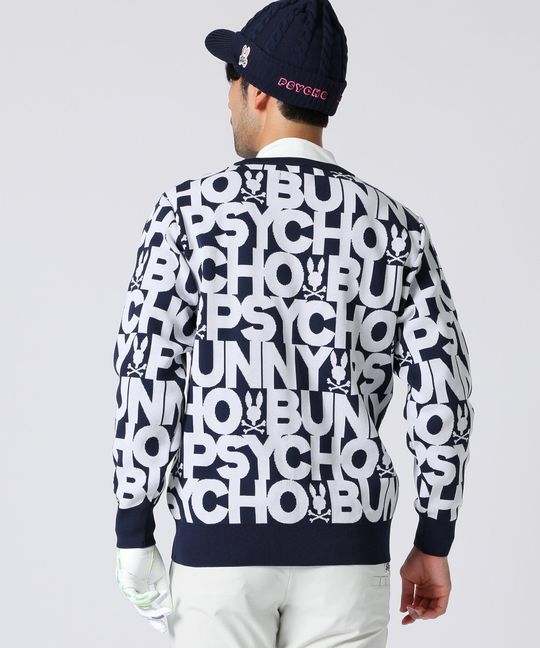 [GOLF]ウォッシャブル ロゴパターン ニット