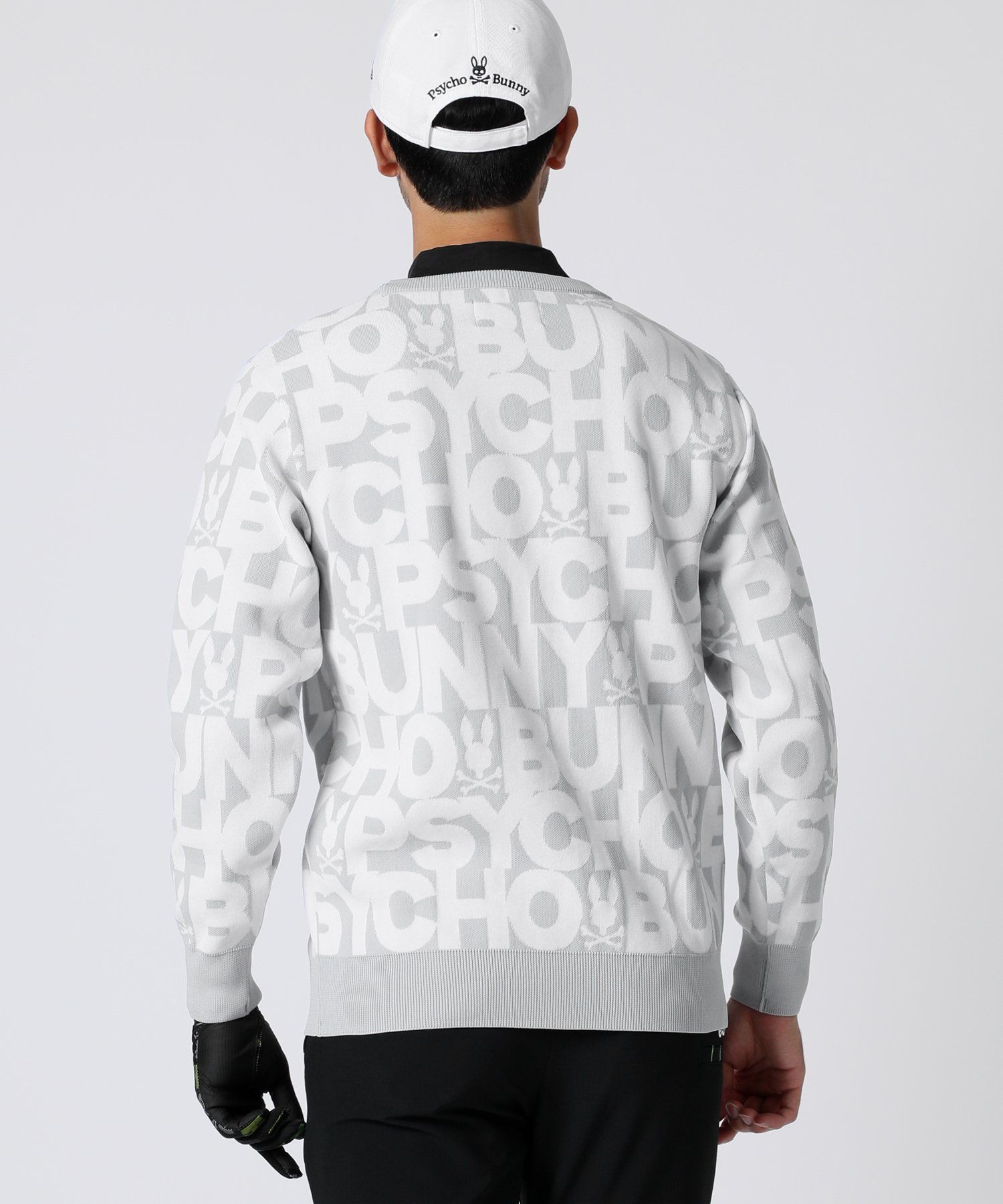 サイコバニー　ジップ　ニットジャケット　蓄熱　スカルラビット　クリーム　Mサイズ サイコバニー ジップ ニットジャケット 蓄熱 スカルラビット クリーム