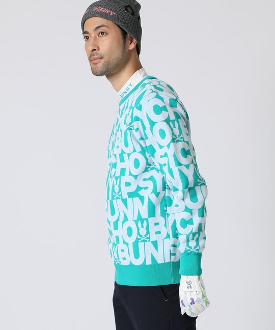 [GOLF]ウォッシャブル ロゴパターン ニット