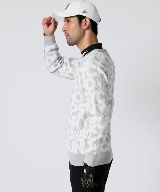 [GOLF]ウォッシャブル ロゴパターン ニット