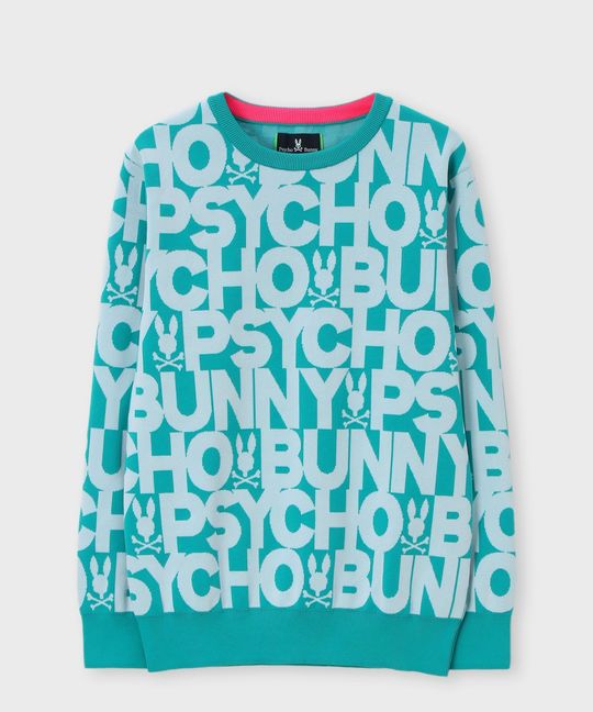 [GOLF]ウォッシャブル ロゴパターン ニット