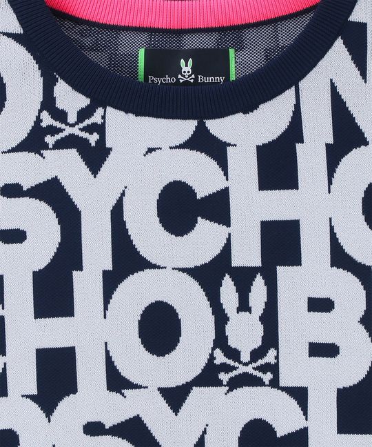 [GOLF]ウォッシャブル ロゴパターン ニット