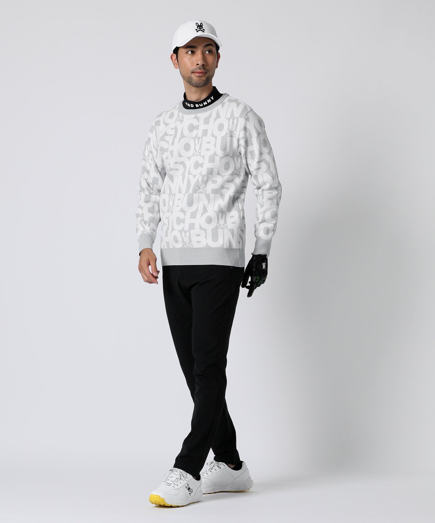 GOLF]ウォッシャブル ロゴパターン ニット｜Psycho Bunny｜サイコ