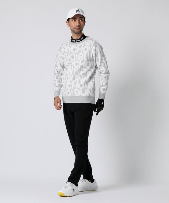 [GOLF]ウォッシャブル ロゴパターン ニット