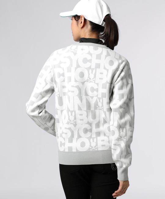 [GOLF][WOMEN]ウォッシャブル ロゴパターン ニット