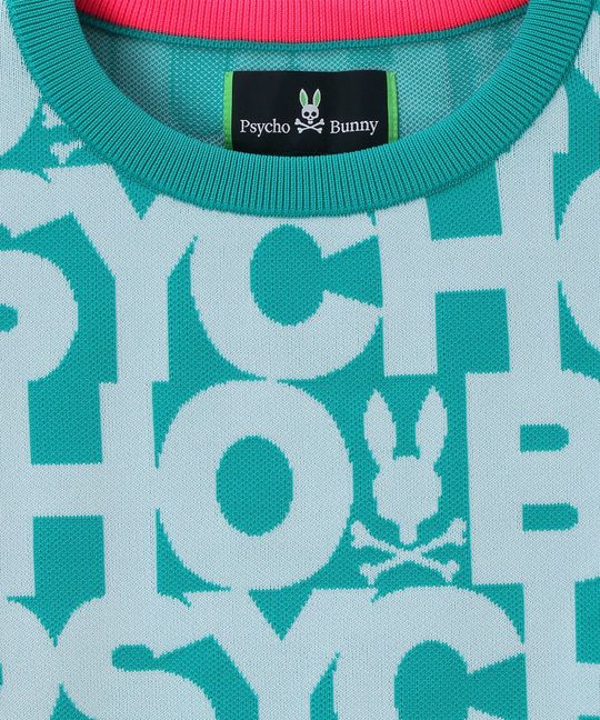 [GOLF][WOMEN]ウォッシャブル ロゴパターン ニット