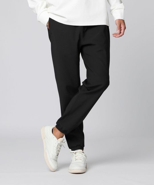 エアロゲル 裏起毛 ギャザー ジョガーパンツ