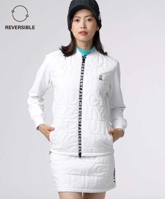 [GOLF][WOMEN]ストレッチタフタ リバーシブル ブルゾン