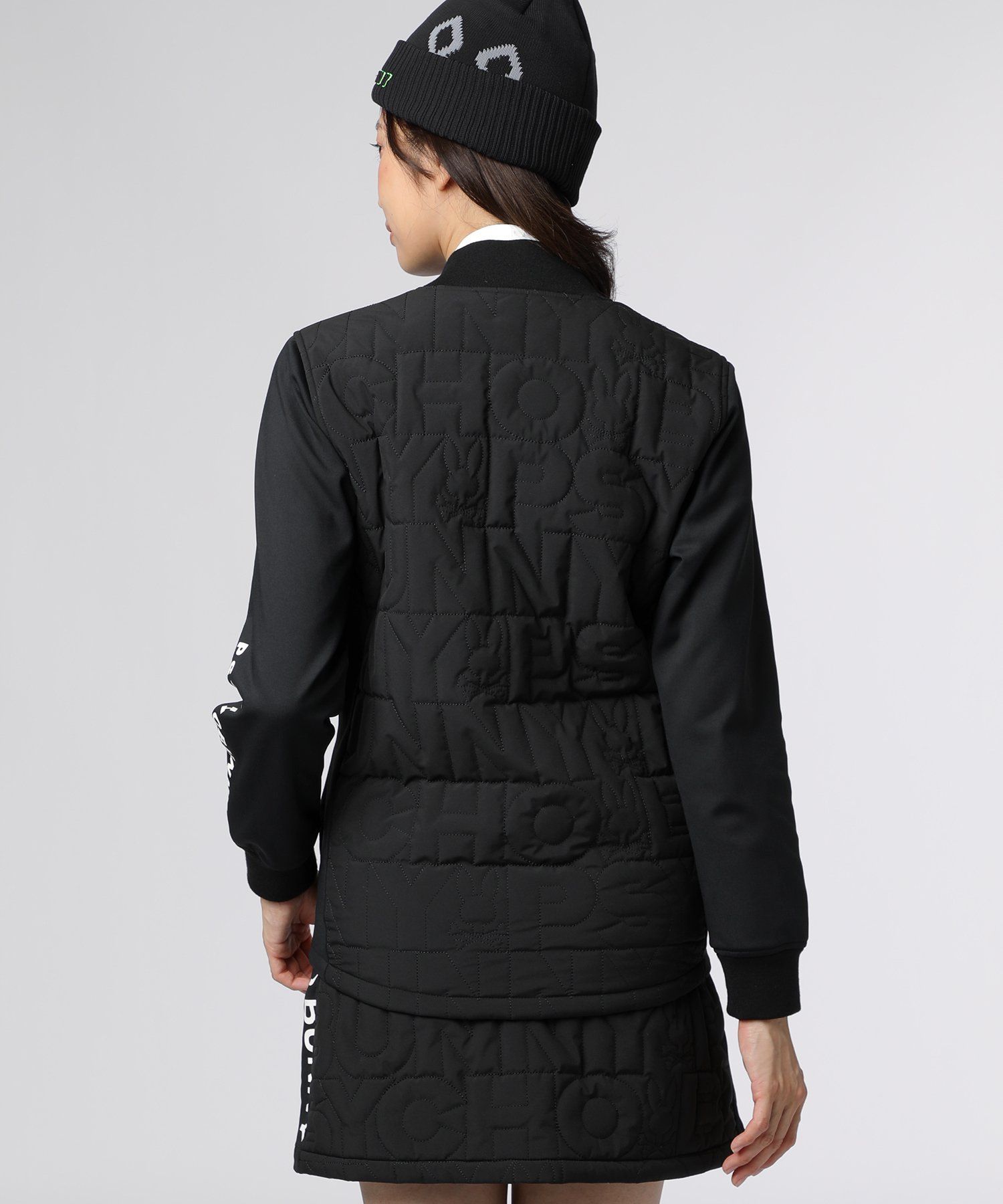 GOLF][WOMEN]ストレッチタフタ リバーシブル ブルゾン｜Psycho Bunny