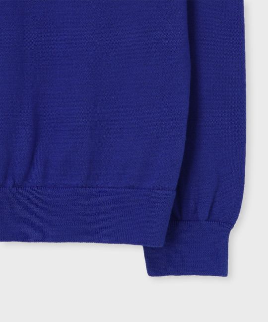 [手洗いOK]ワンポイントロゴ ウォッシャブルニット