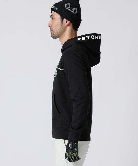 [GOLF]ラインモチーフ 裏起毛 パーカ