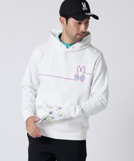 [GOLF]ラインモチーフ 裏起毛 パーカ