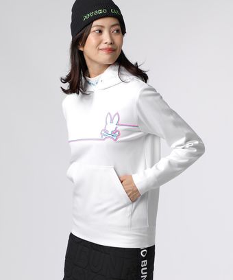 [GOLF][WOMEN]ラインモチーフ 裏起毛 　パーカ