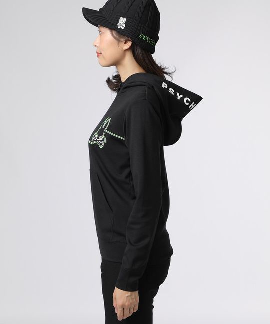 [GOLF][WOMEN]ラインモチーフ 裏起毛 パーカ