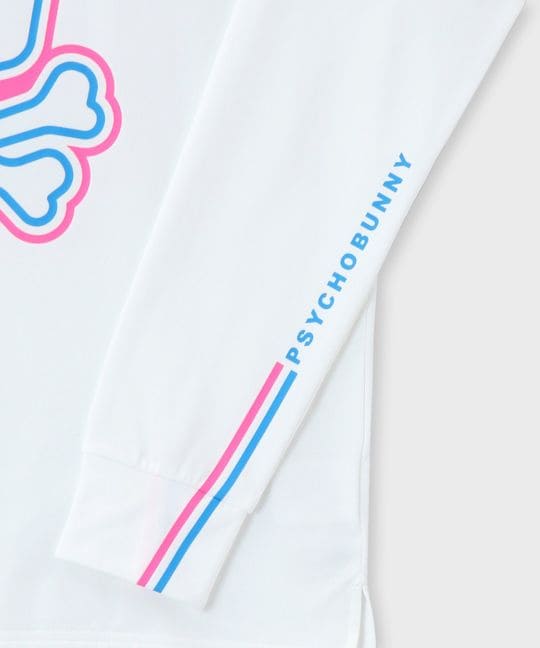 [GOLF]ラインモチーフ 裏起毛モックネック ロングスリーブTシャツ