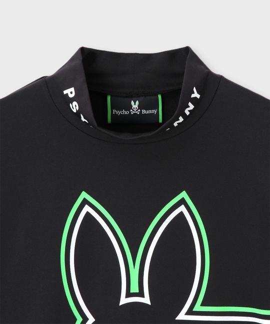 [GOLF][WOMEN]ラインモチーフ 裏起毛モックネック ロングスリーブTシャツ