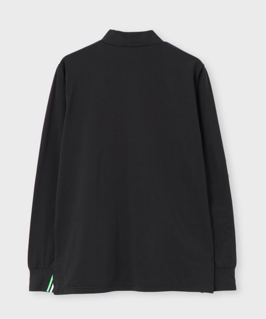 [GOLF][WOMEN]ラインモチーフ 裏起毛モックネック ロングスリーブTシャツ