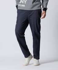 デニムジャージ カーゴパンツ