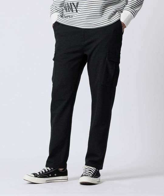 デニムジャージ カーゴパンツ