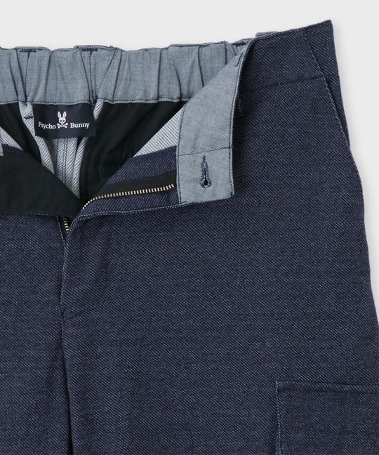 デニムジャージ カーゴパンツ