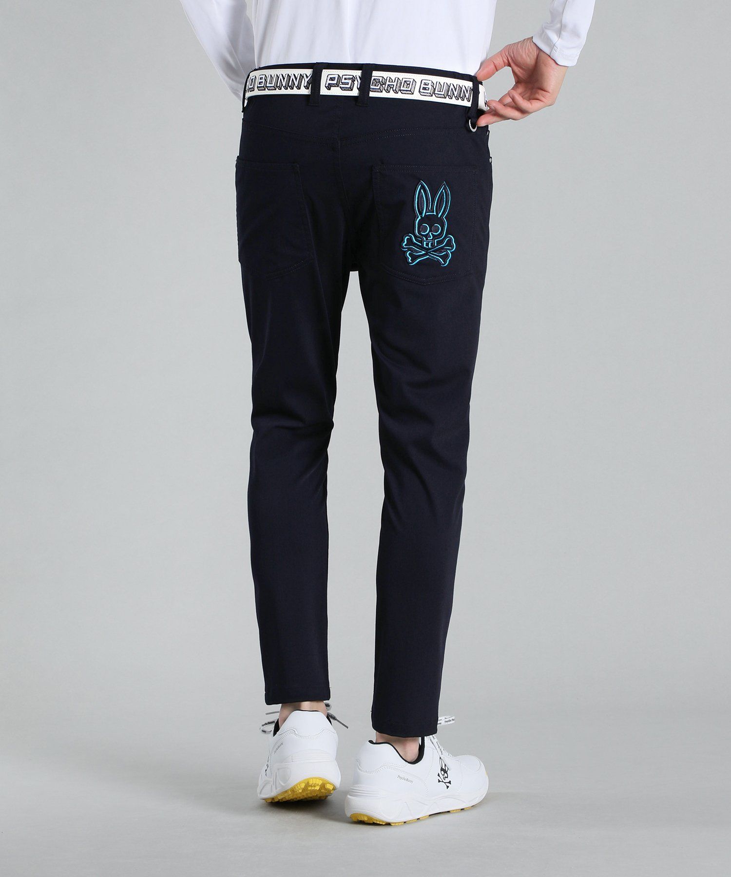 サイコバニー　360°全方向高伸縮 エンブロイダリーロゴ パンツ WONDER SHAPE : 360°全方向高伸縮 エンブロイダリーロゴ パンツ