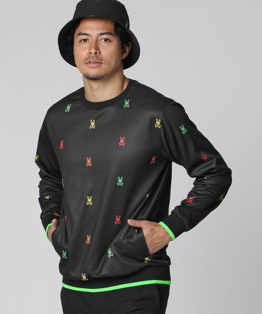 [GOLF]カラフルロゴパターン 裏起毛 スウェット