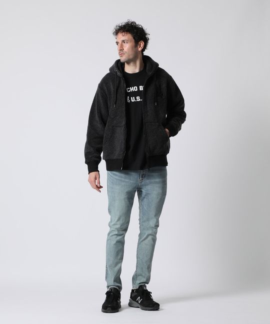 ボアフリース ジップパーカ