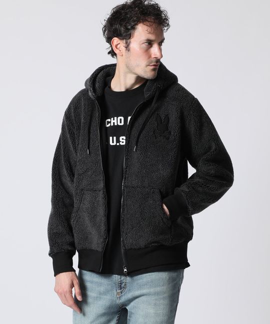 ボアフリース ジップパーカ