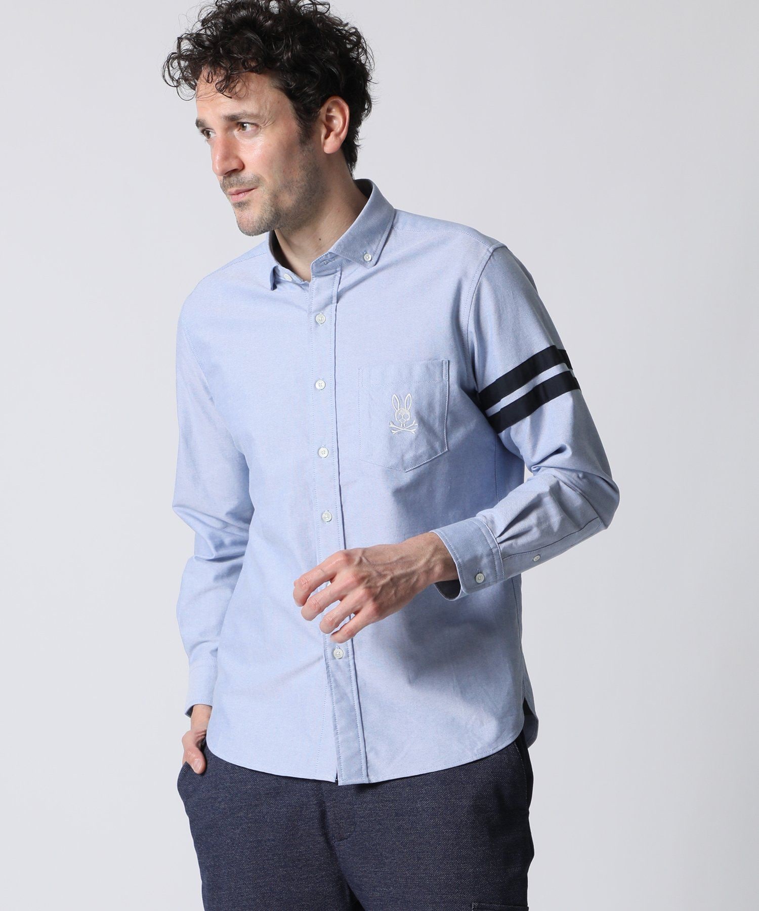 スリーブライン ナンバリング オックスシャツ｜Psycho Bunny｜サイコ