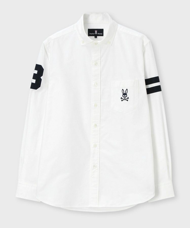 スリーブライン ナンバリング オックスシャツ｜Psycho Bunny｜サイコ