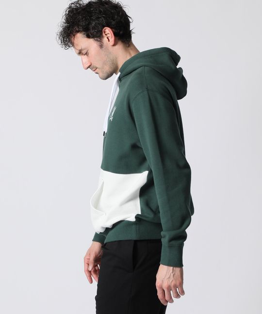 ピマ裏毛 2TONEポケット パーカ