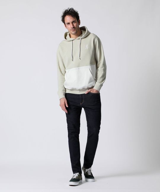 [WEB限定]ピマ裏毛 2TONEポケット パーカ