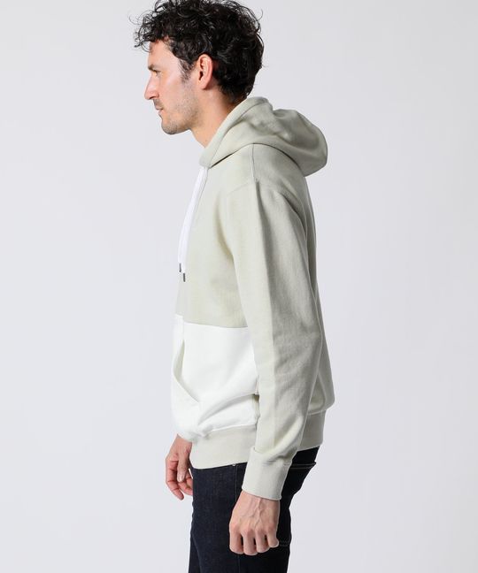 [WEB限定]ピマ裏毛 2TONEポケット パーカ