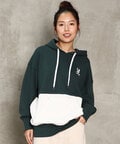 [WOMEN]ピマ裏毛 2TONEポケット パーカ