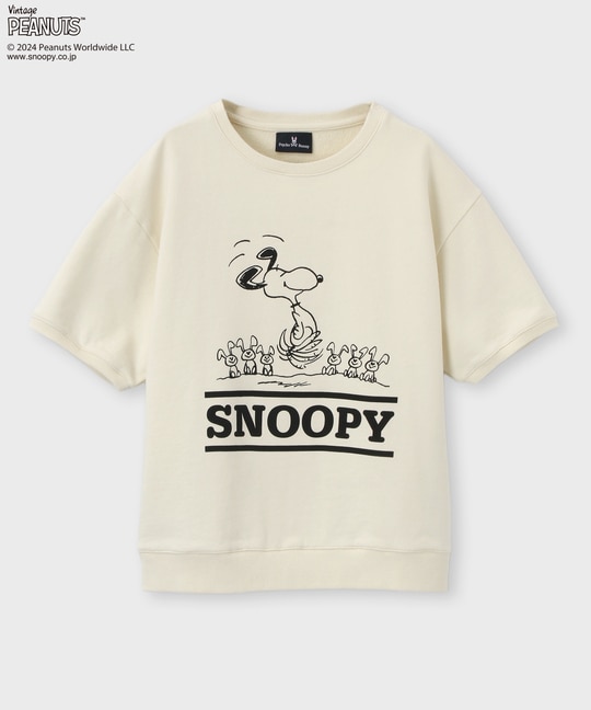 [WOMEN]PEANUTS×Psycho Bunny オーバーサイズ スウェット