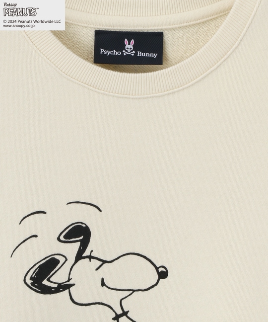 [WOMEN]PEANUTS×Psycho Bunny オーバーサイズ スウェット