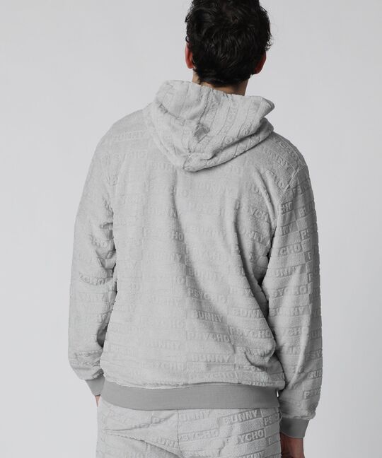 ブロックジャガード セットアップ パイルジップパーカ