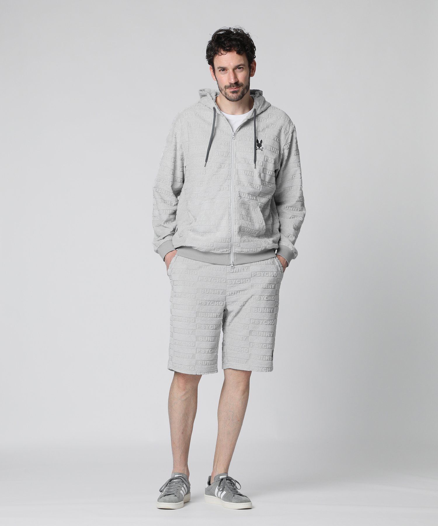 ブロックジャガード セットアップ パイルジップパーカ｜Psycho Bunny