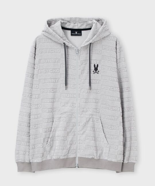 ブロックジャガード セットアップ パイルジップパーカ