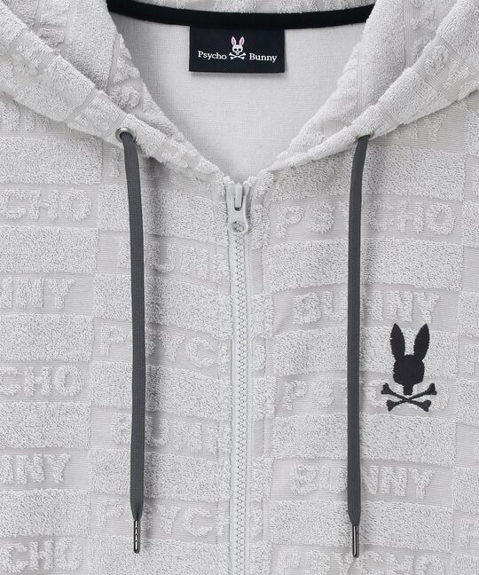 ブロックジャガード セットアップ パイルジップパーカ