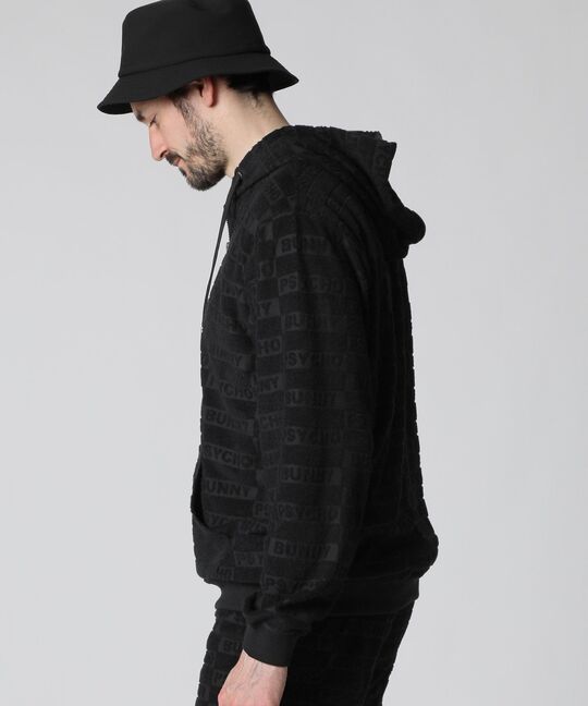 ブロックジャガード セットアップ パイルジップパーカ